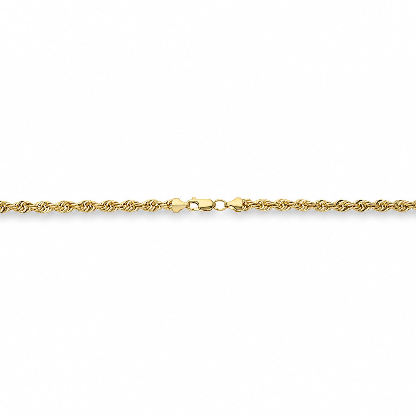 10K Yellow Gold-Filled 4.5mm Rope Chain (Hollow) 18"-24"