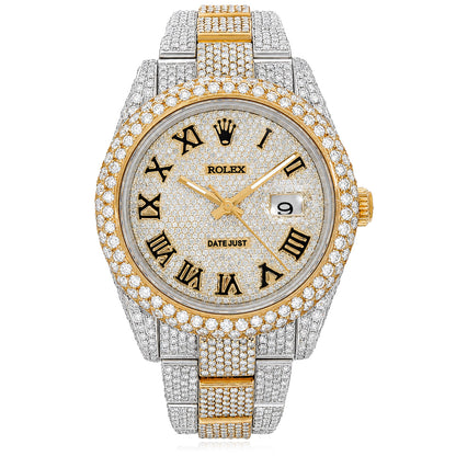 Rolex Datejust 126300 41mm Natural Diamond Dial Quickset Steel Yellow Gold Watch