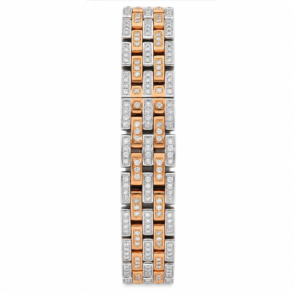 NEW Panthère De Cartier Small WSPN0006 4.50CTW Diamond Rose Gold Tone Watch
