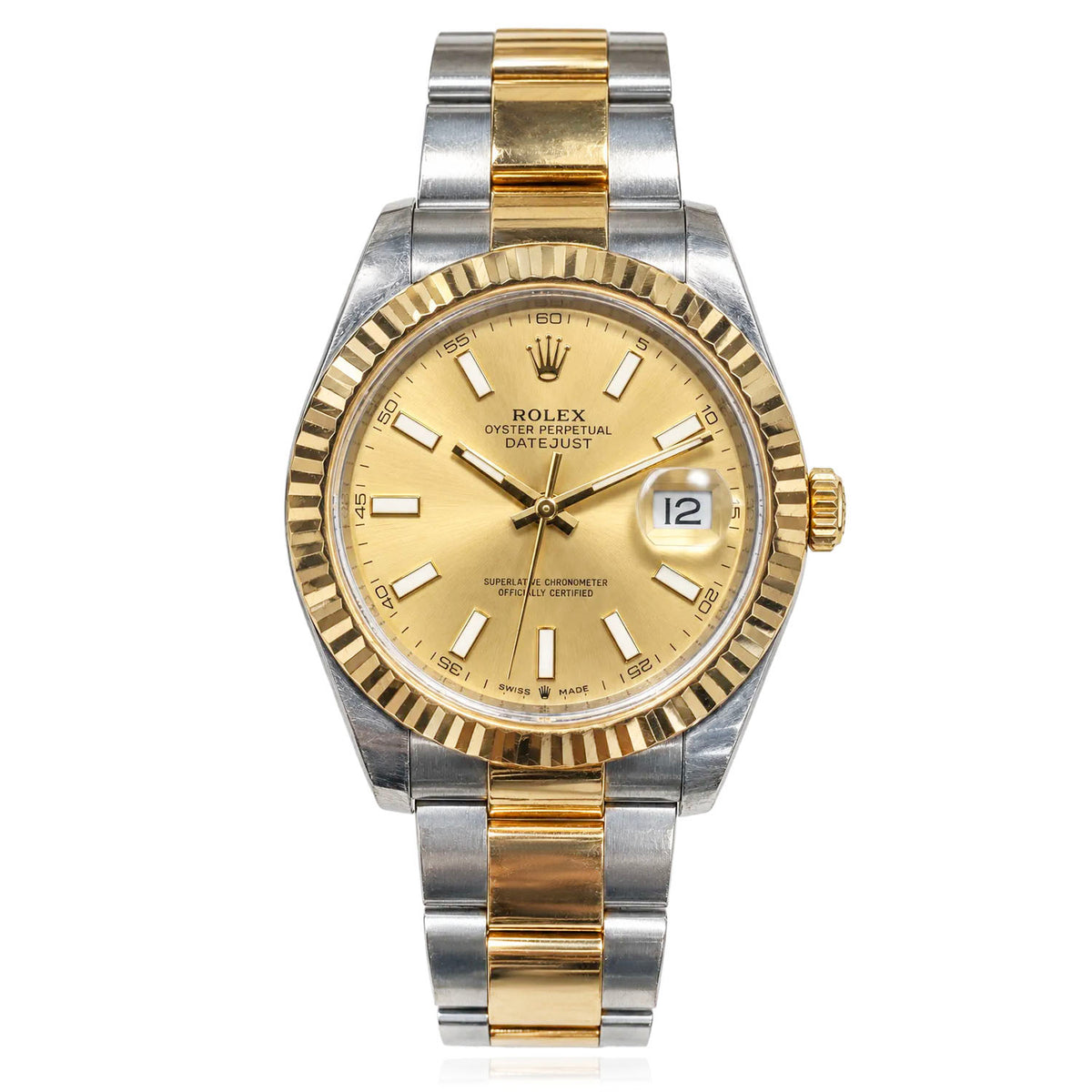 41mm Rolex Datejust II 116333 Rolesor 18k Gold Steel Two-Tone Oyster Band Watch