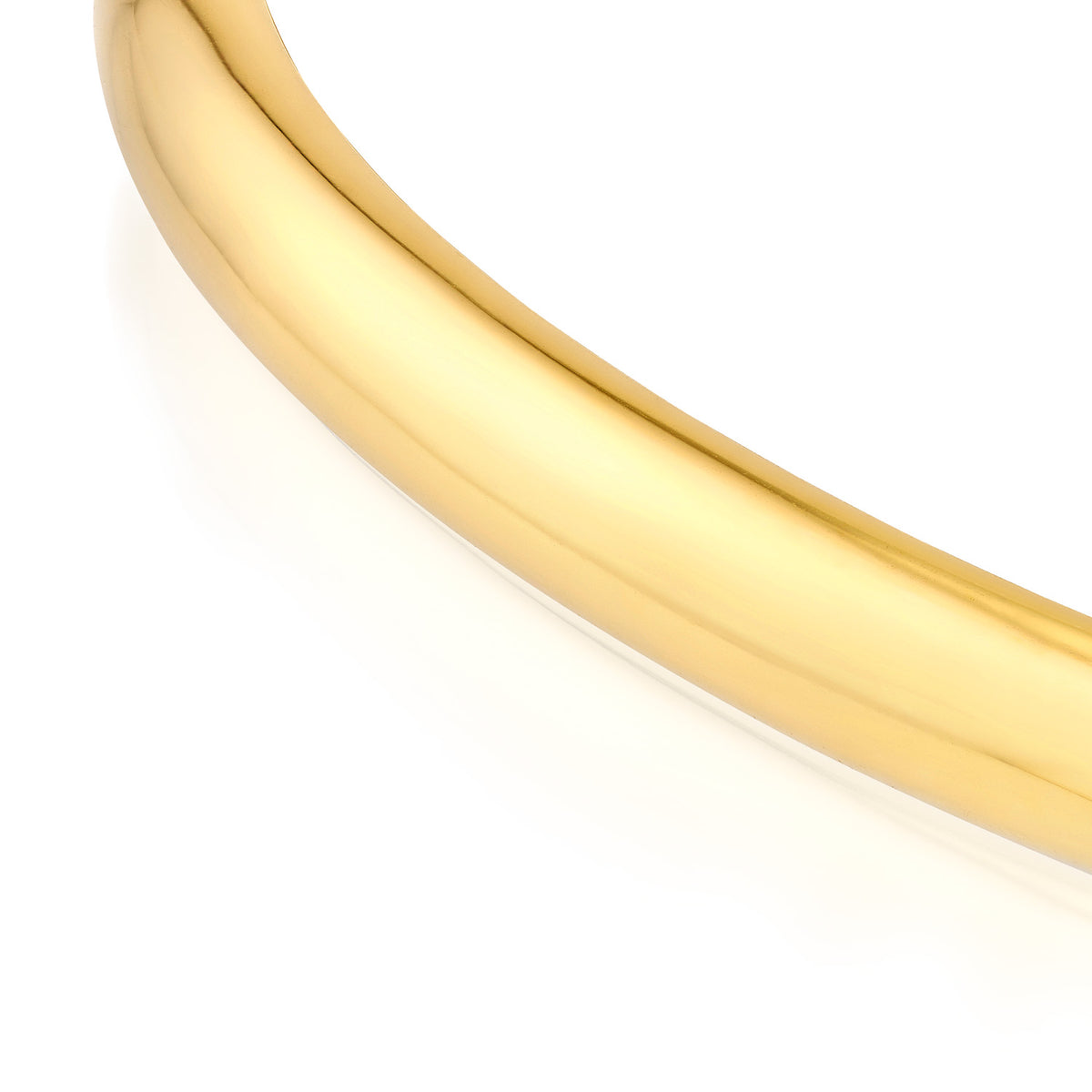 14K Yellow White Gold High Polished Hinged Bangle Bracelet