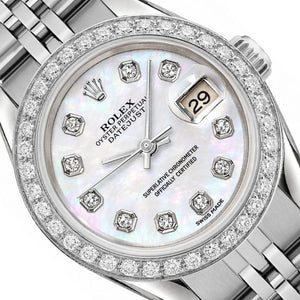 26mm Rolex Datejust 79160 Original Diamond Bezel MOP Dial Women's Jubilee Watch