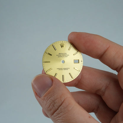 Original Rolex champagne dial 14253 — actual hand-held view [lifestyle]