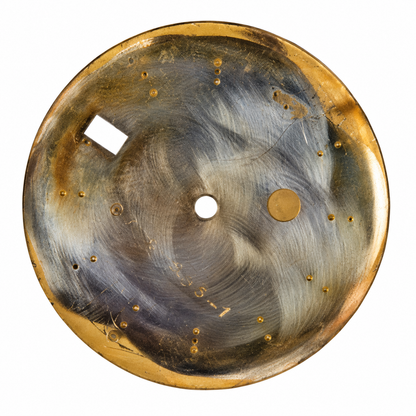 Rolex dial Style 14270 — reverse view with vintage wear