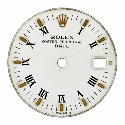Rolex white matte Roman-and-stick dial — Style 14273 front