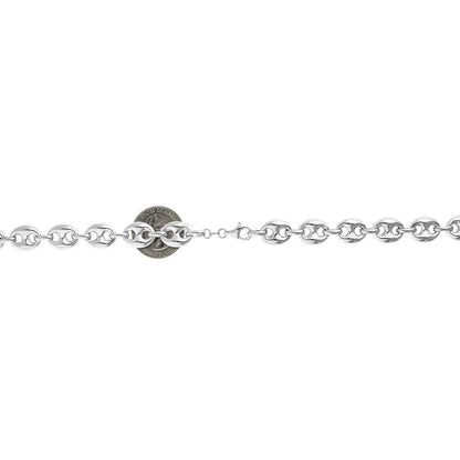 925 Sterling Silver 12mm Puffed Anchor Mariner  Chain Necklace 24"-36"