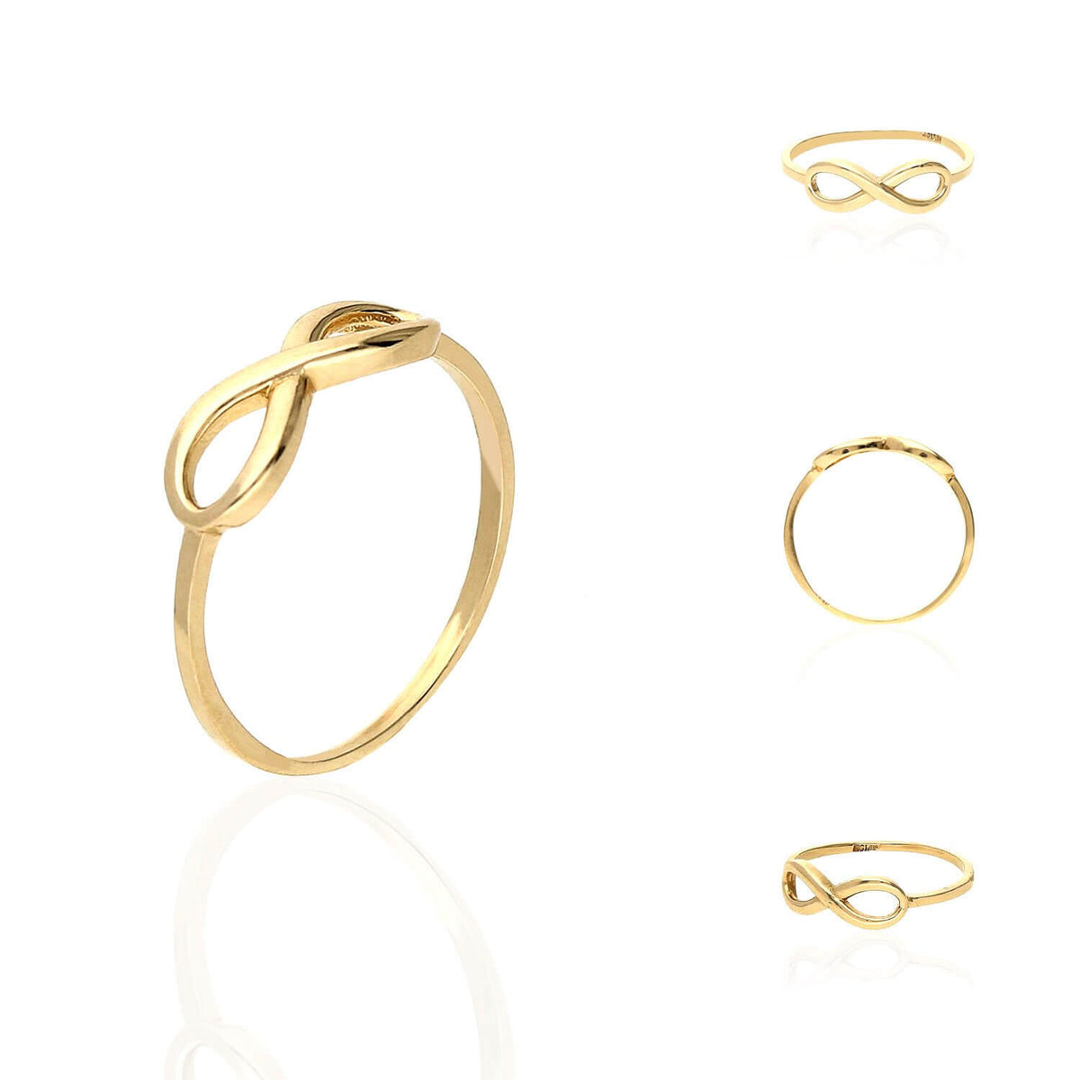 14K Yellow Gold Infinity Ring