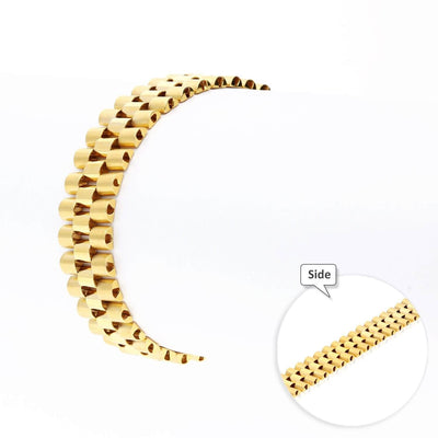 10K Yellow Gold 12mm Jubilee Men's Bracelet (Hollow) 8.25"