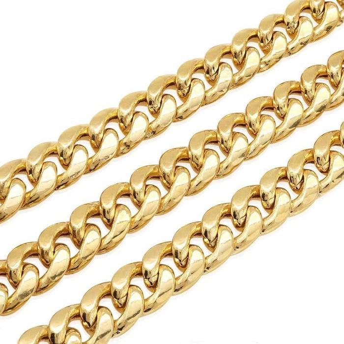 14K Yellow Gold 11mm Miami Cuban Chain (Hollow) 26"-34"