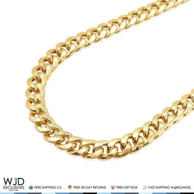 14K Yellow Gold 13mm Miami Cuban Chain (Hollow) 28"