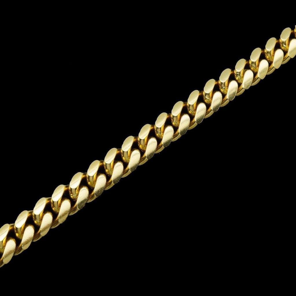Solid 14K Gold Yellow 9mm Miami Cuban Curb Men's Bracelet 8.5” HEAVY