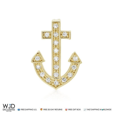 0.25Ct CZ Anchor Slide Pendant