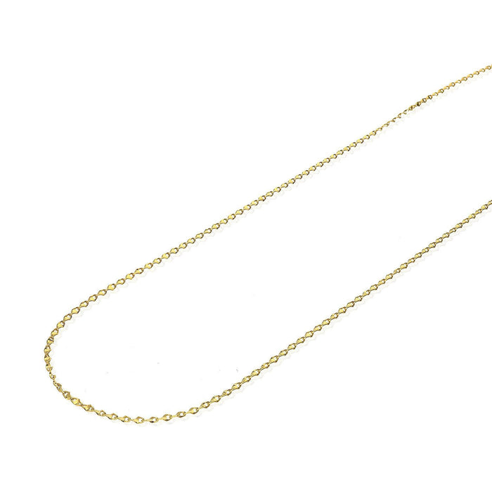 10K Yellow Gold 2mm Twisted Valentino Chain (Solid Links) 16"-24"