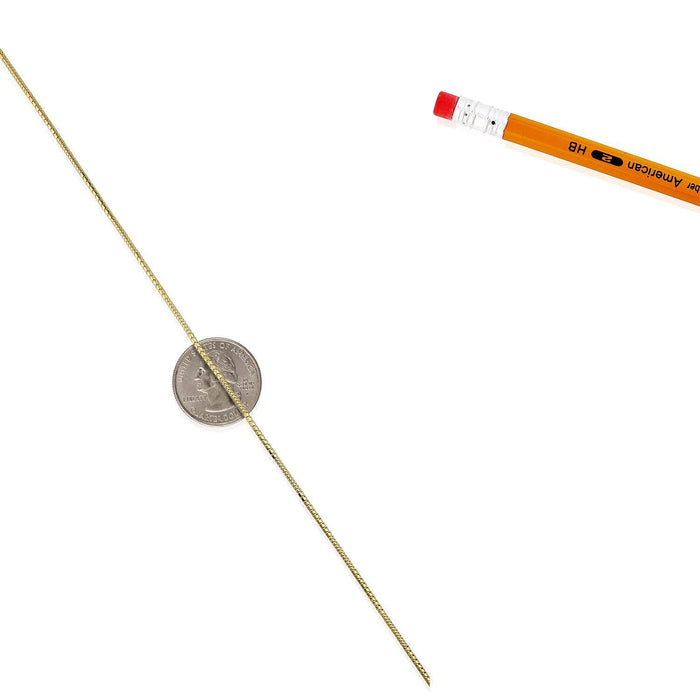 10K Yellow Gold 1.5mm Box Chain (Hollow) 16"-24"