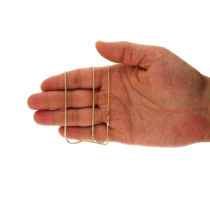 10K Yellow Gold 1.5mm Box Chain (Hollow) 16"-24"