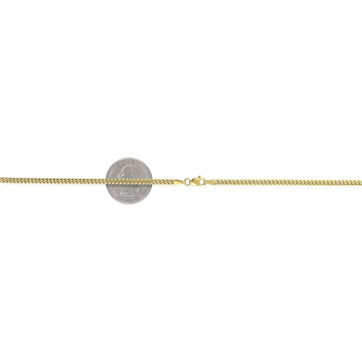 Kids 14K Yellow Gold 2.9mm Miami Cuban Chain (Hollow) 16"-20"