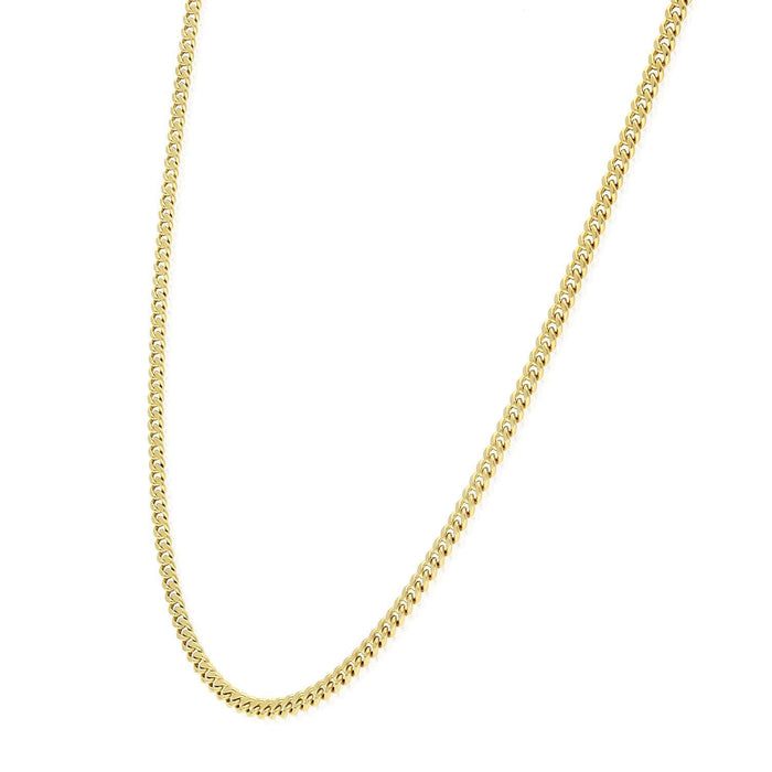 14K Yellow Gold 2.9mm Miami Cuban Chain (Hollow) 16"-24"