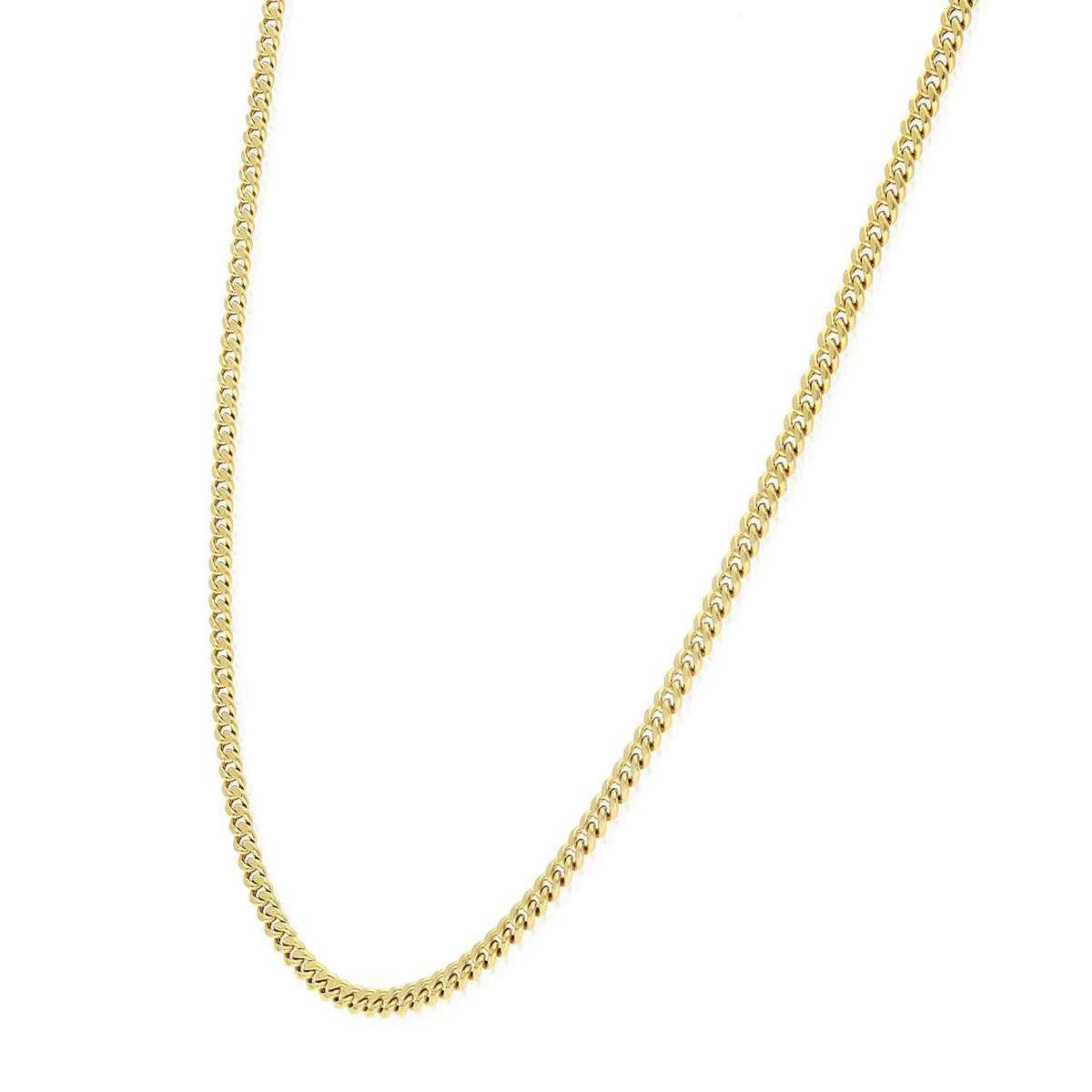 Kids 14K Yellow Gold 2.9mm Miami Cuban Chain (Hollow) 16"-20"