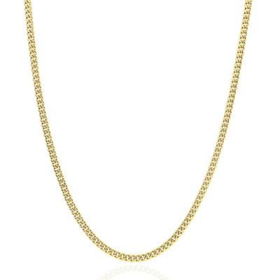 Kids 14K Yellow Gold 2.9mm Miami Cuban Chain (Hollow) 16"-20"