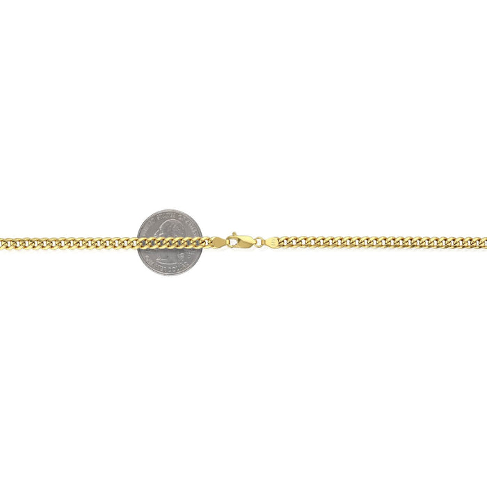 14K Yellow Gold 4.5mm Miami Cuban Chain (Hollow) 18"-26"