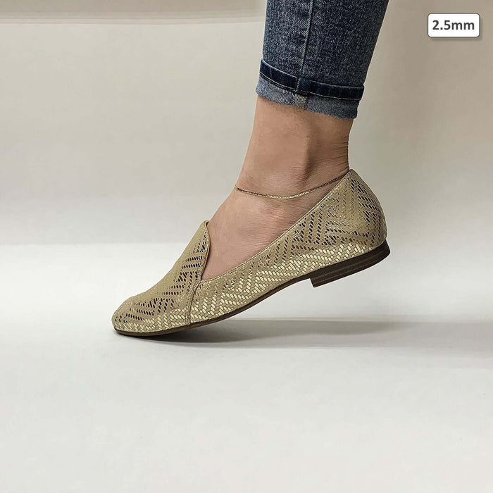 10K Yellow Gold 2mm-6mm Anchor Mariner Anklet (Solid Links) 10"