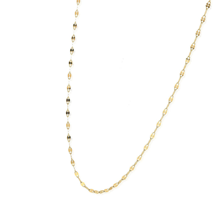 10K Yellow Gold 2mm Italian Mirror Chain (Solid Links) 16"-22"