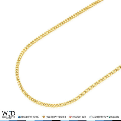 10K Yellow Gold 2.2mm Franco Chain (Hollow) 16"-30"
