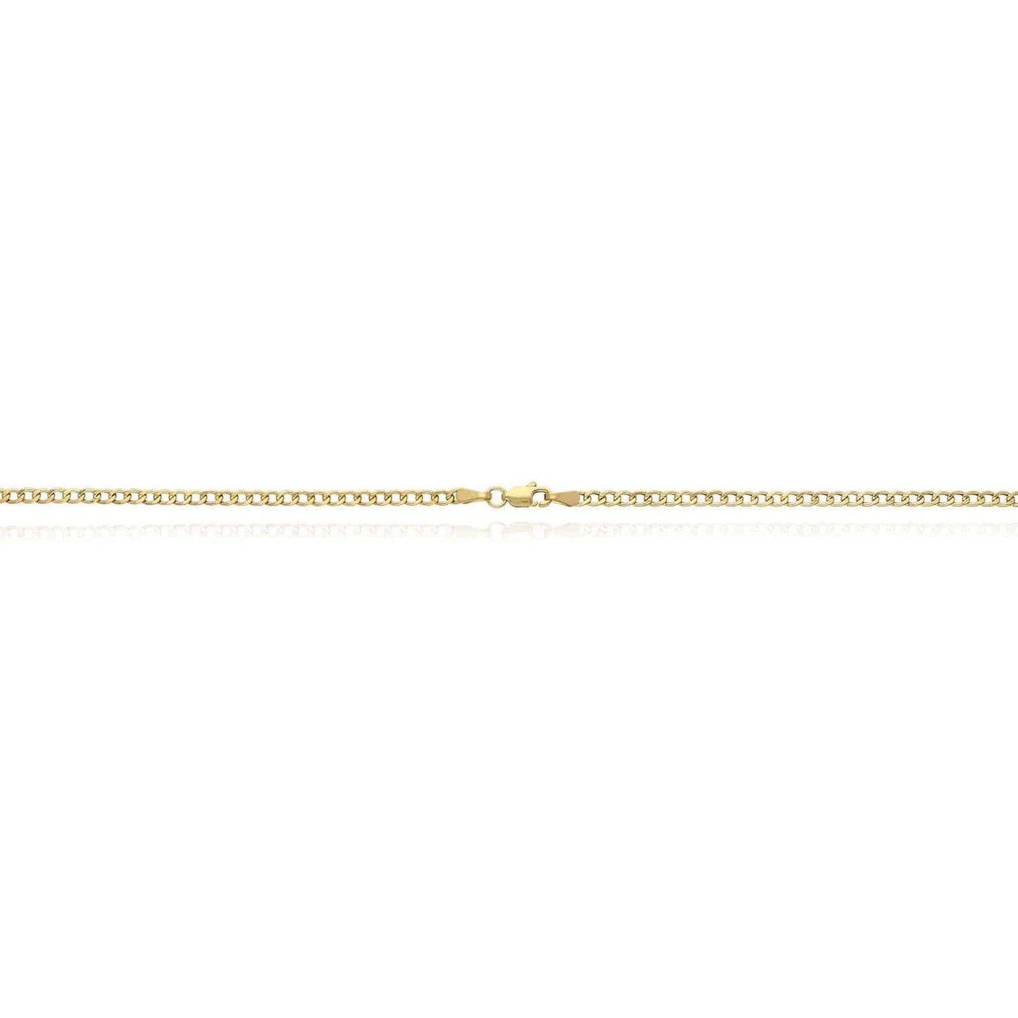 Kid's 10K Yellow Gold 2.6mm Hollow Cuban Curb  Chain 16" - 20"