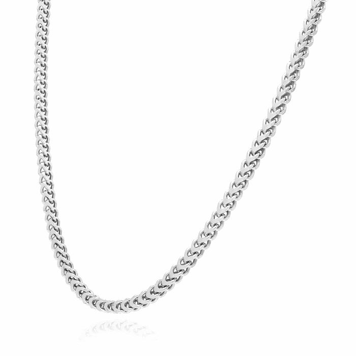 Sterling Silver 3mm Franco Chain (Hollow) 16"-30"