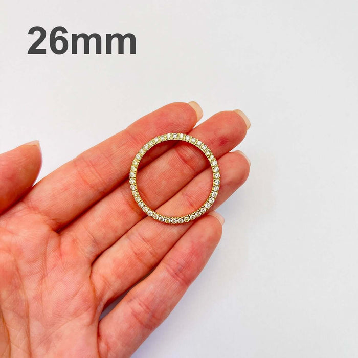 Natural Diamond 10K Yellow Gold Bezel Rolex Datejust Watch 26mm 31mm 34mm 36mm - WJD Exclusives