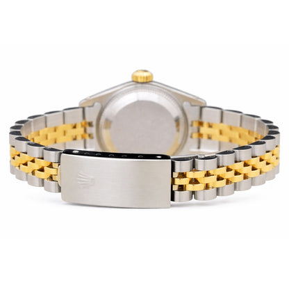 Rolex Datejust 69173 26mm Ruby Diamond Gold Steel Women's Watch