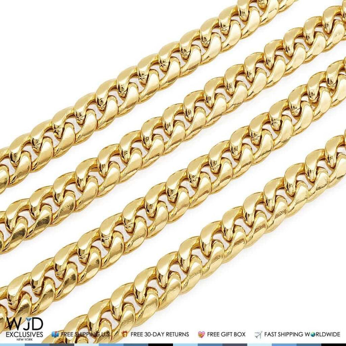14K Yellow Gold 10mm Miami Cuban Chain (Hollow) 30"