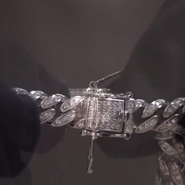 Sterling Silver Micro Pave 8mm Miami Cuban Bracelet (Solid Links) 8"