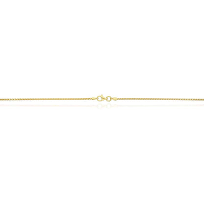 Kid's Solid 14K Yellow Gold Over Silver 1.2mm Franco  Chain Necklace 16"-20"