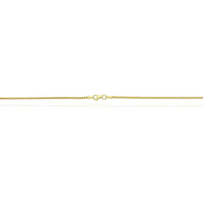 Kid's Solid 14K Yellow Gold Over Silver 1.5mm Franco  Chain Necklace 16"-20"