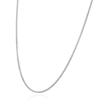 Kid's Solid 925 Sterling Silver 1.2mm Franco Chain Necklace 16"-20"