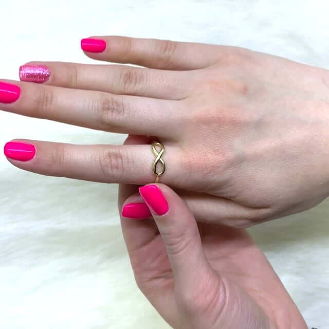 14K Yellow Gold Infinity Ring