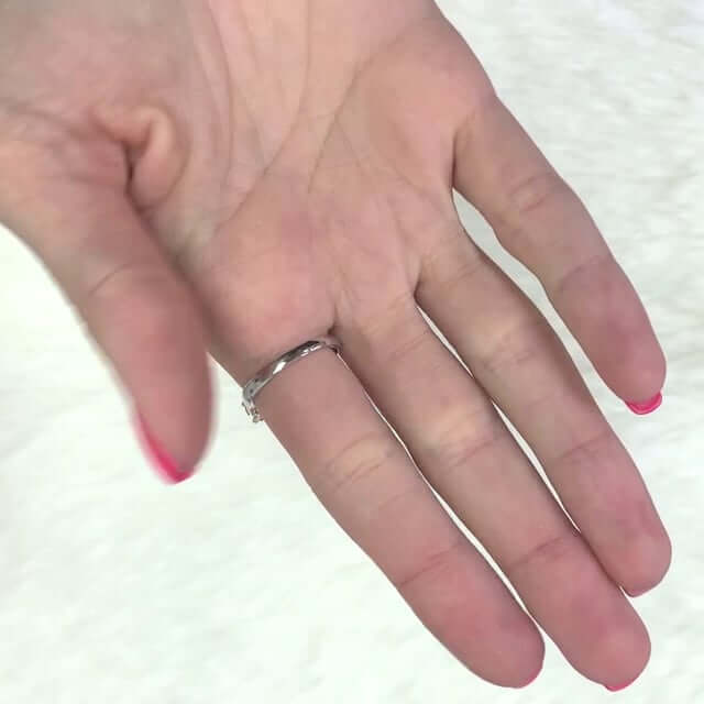 14K Gold White 2CT Emerald And Zirconia Three Stone Anniversary Engagement Ring