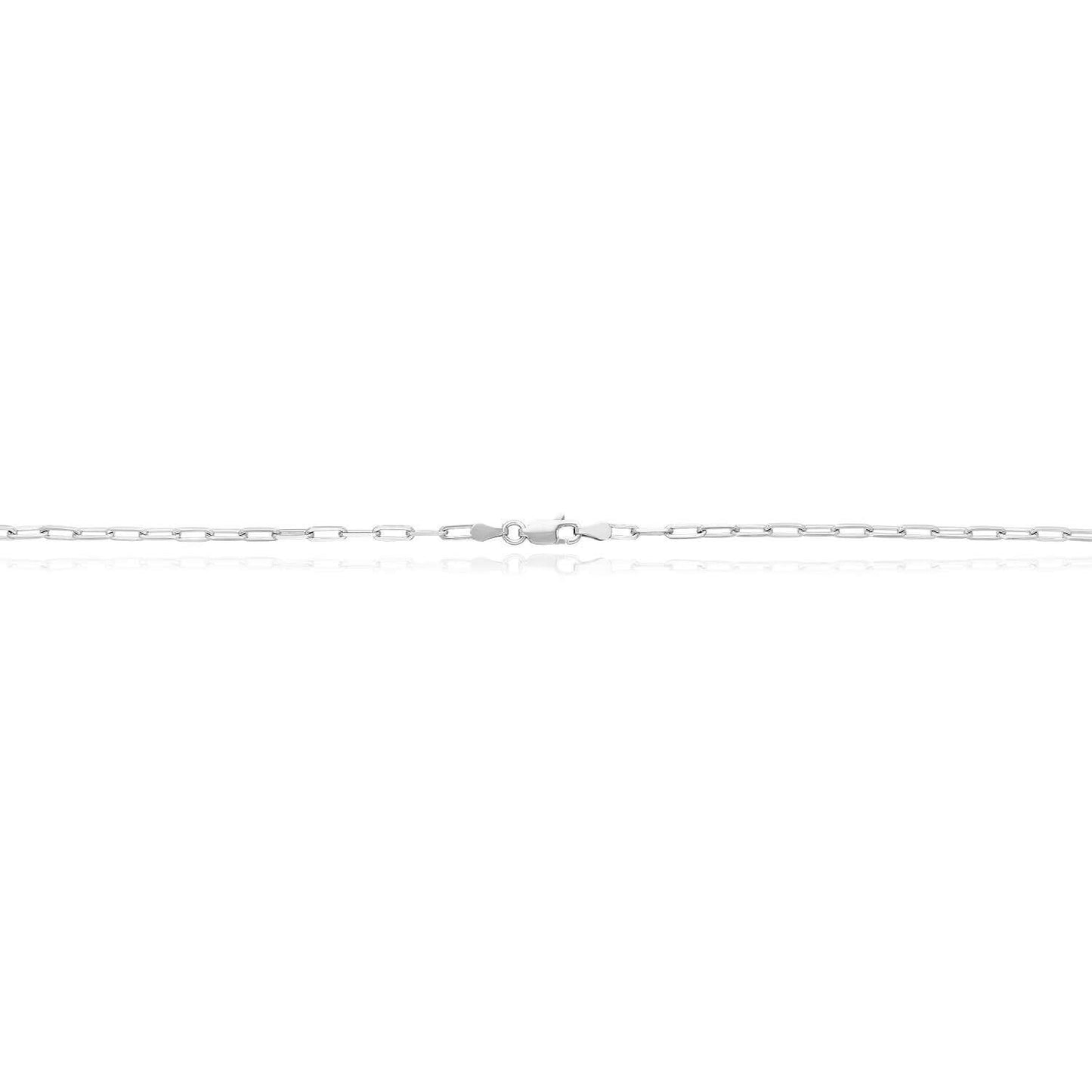 Sterling Silver 2.5mm Paperclip Chain 16"-24"