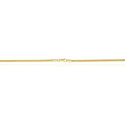 14K Gold Over Silver 2.5mm Hollow Franco Chain 16"-26"