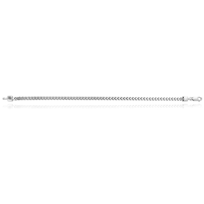 Sterling Silver 3.5mm Franco Bracelet (Hollow) 7"-9"