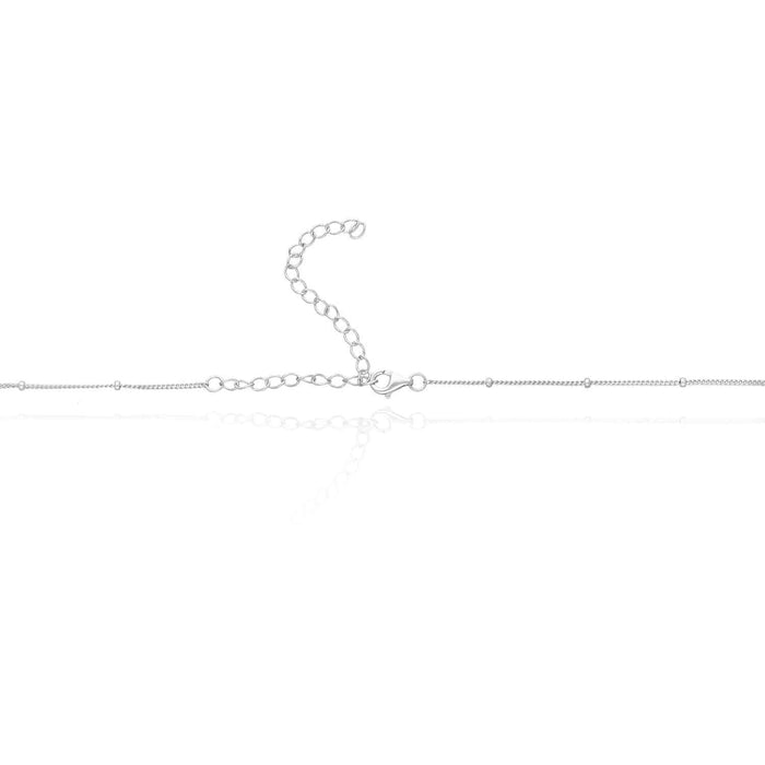 14K Gold Over Silver Enamel Rainbow Pendant with Ball Station Cuban 14"–17" Adjustable Chain