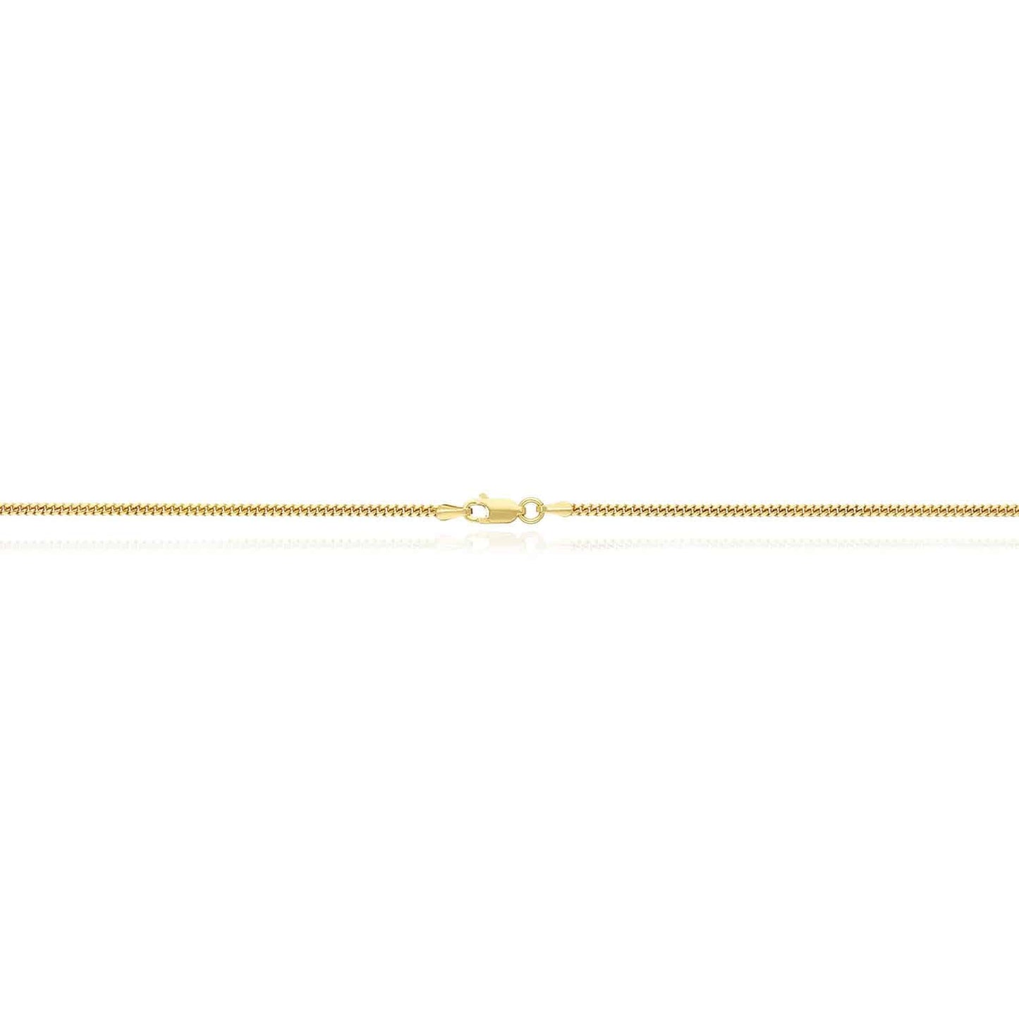 Solid 18K Yellow Gold Over Silver 2mm Miami Cuban Chain Necklace 16"-30"