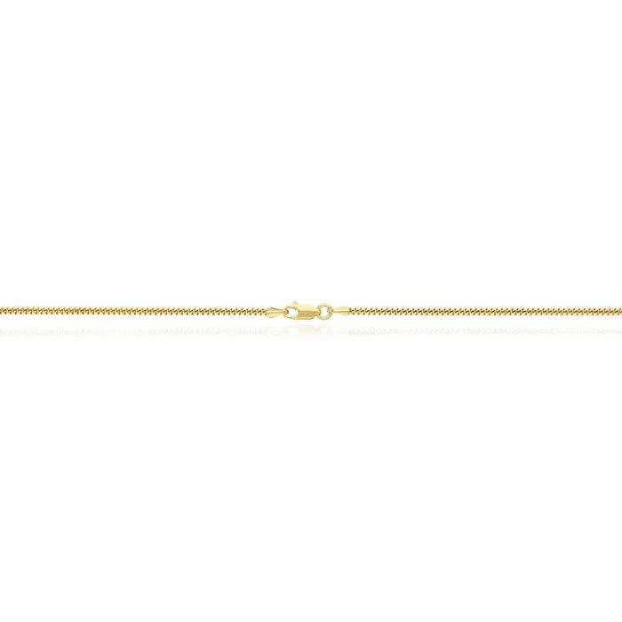 18K Yellow Gold Over Sterling Silver 2mm Miami Cuban Chain (Solid Links) 16"-30"