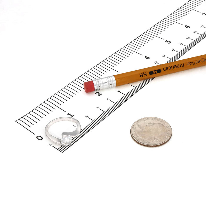 1CT Real Moissanite 14K Gold White Modern Solitaire Engagement Ring