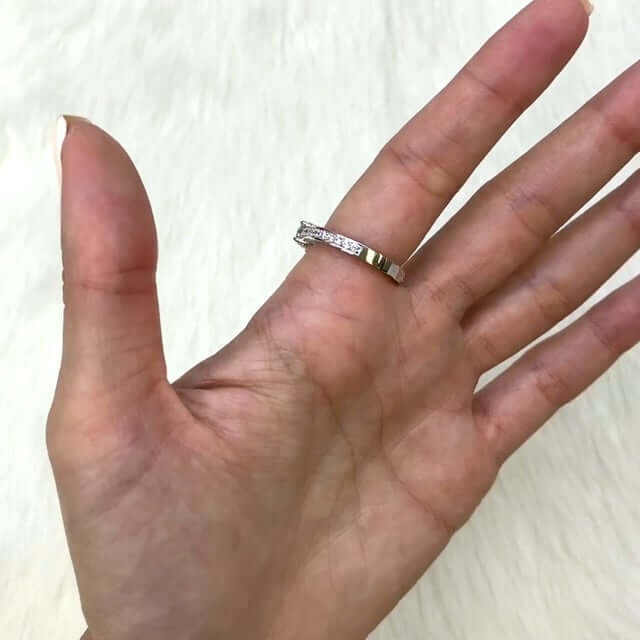 2.75CT CZ Vintage-Antique-Style 14K Gold White Engagement Ring