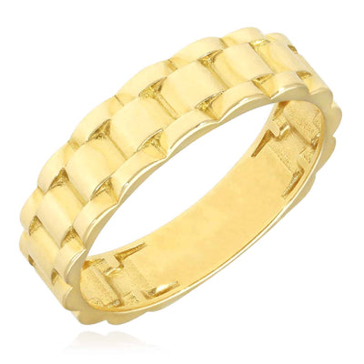Solid 10K Gold 5.7mm Jubilee Band Ring