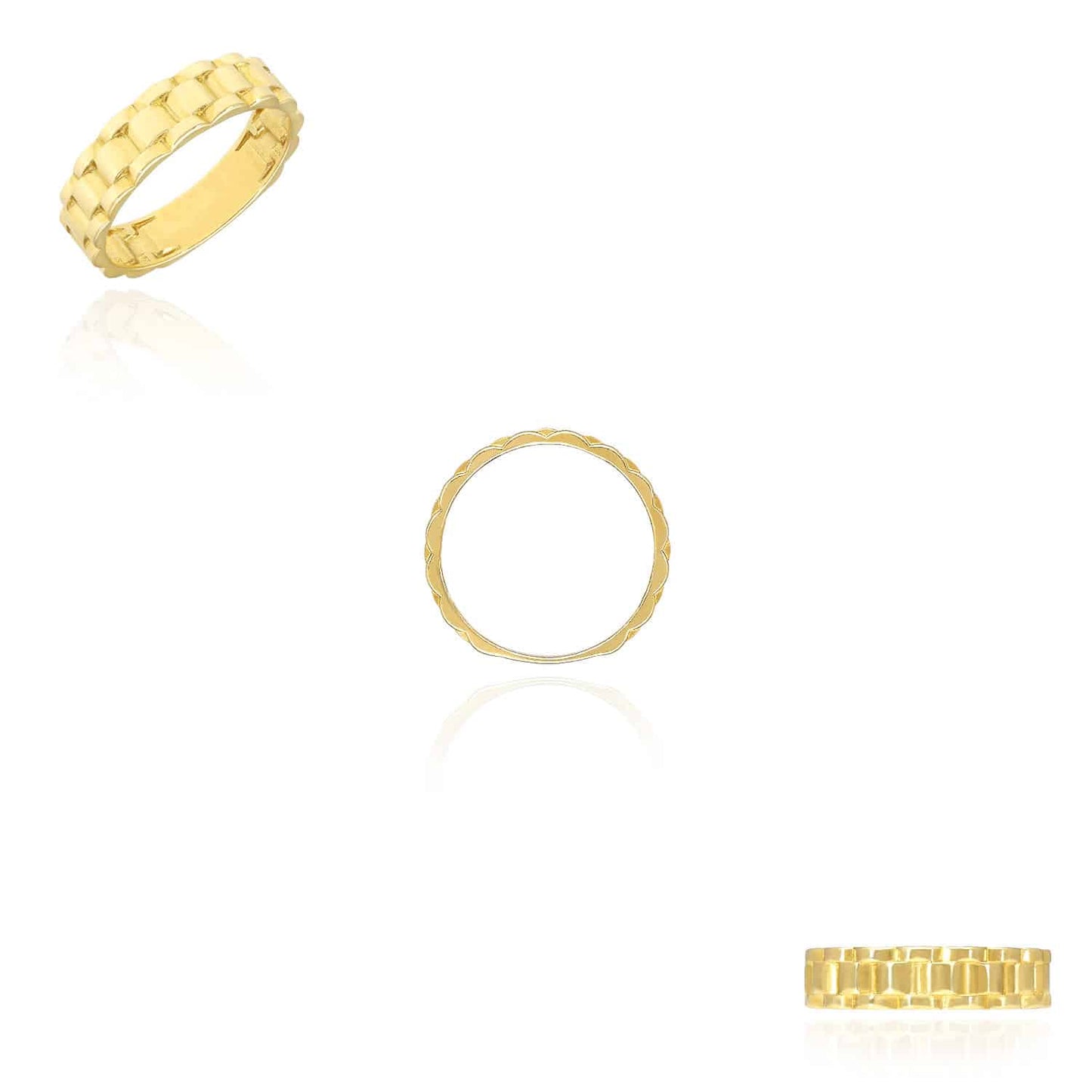 Solid 10K Gold 5.7mm Jubilee Band Ring