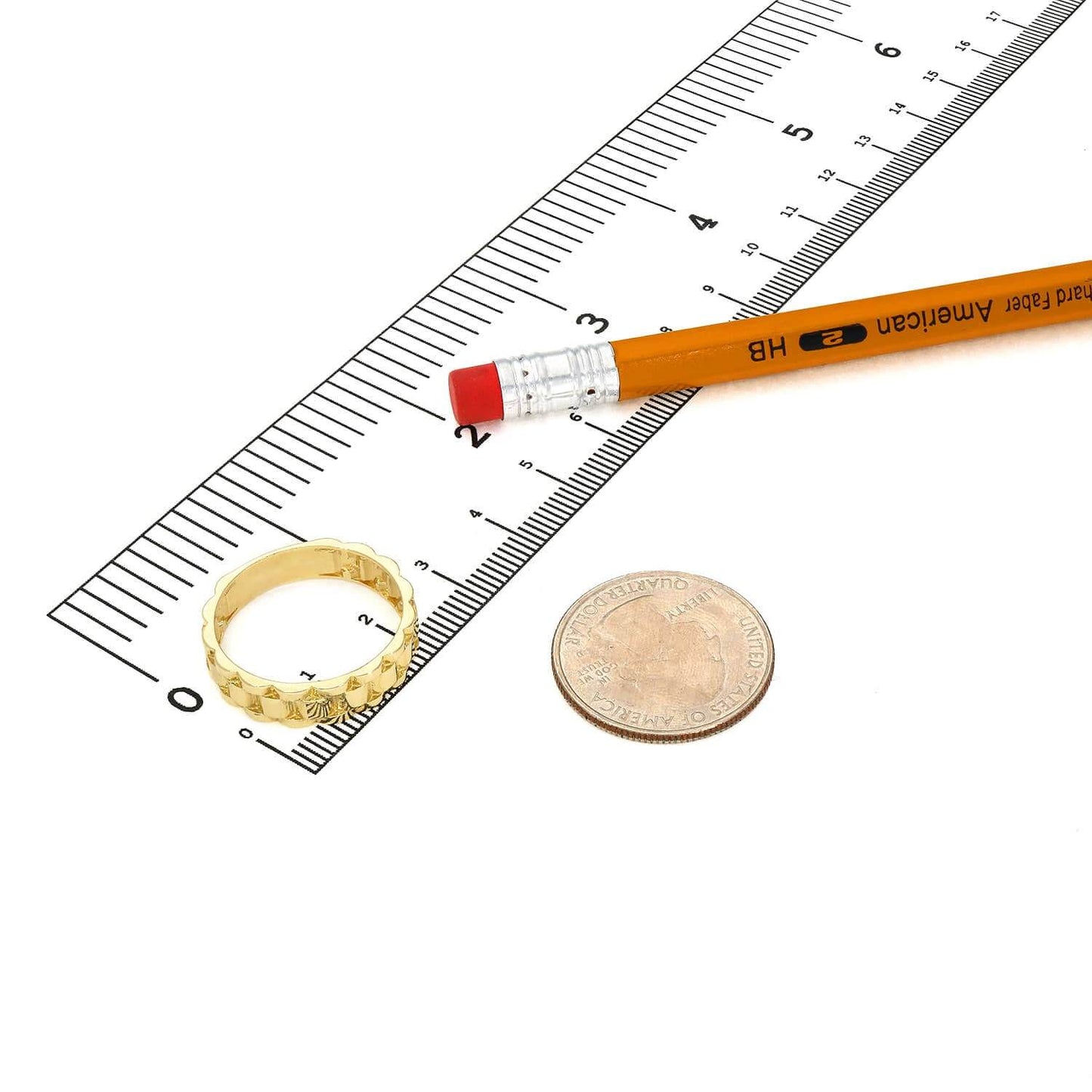 Solid 10K Gold 5.7mm Jubilee Band Ring