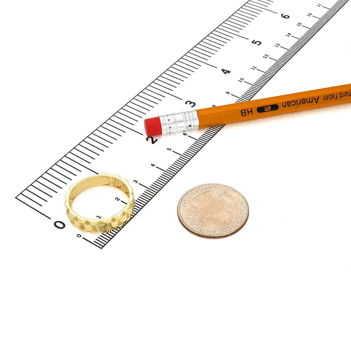 Solid 10K Gold 5.7mm Jubilee Band Ring